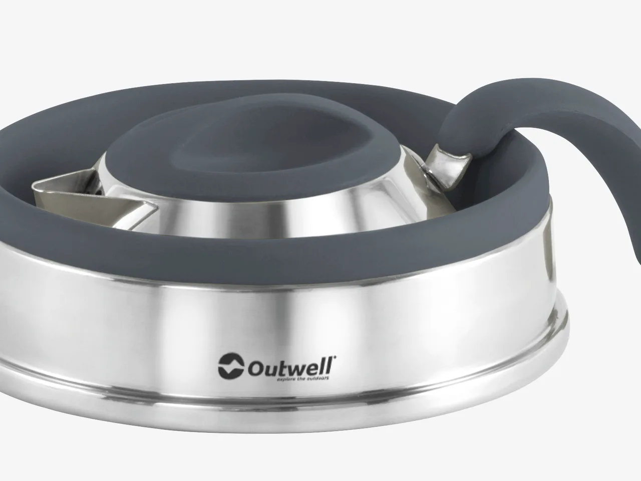 Outwell Collaps Kettle 2,5 Liter zusammengefaltet auf ca. 5,5 cm Höhe