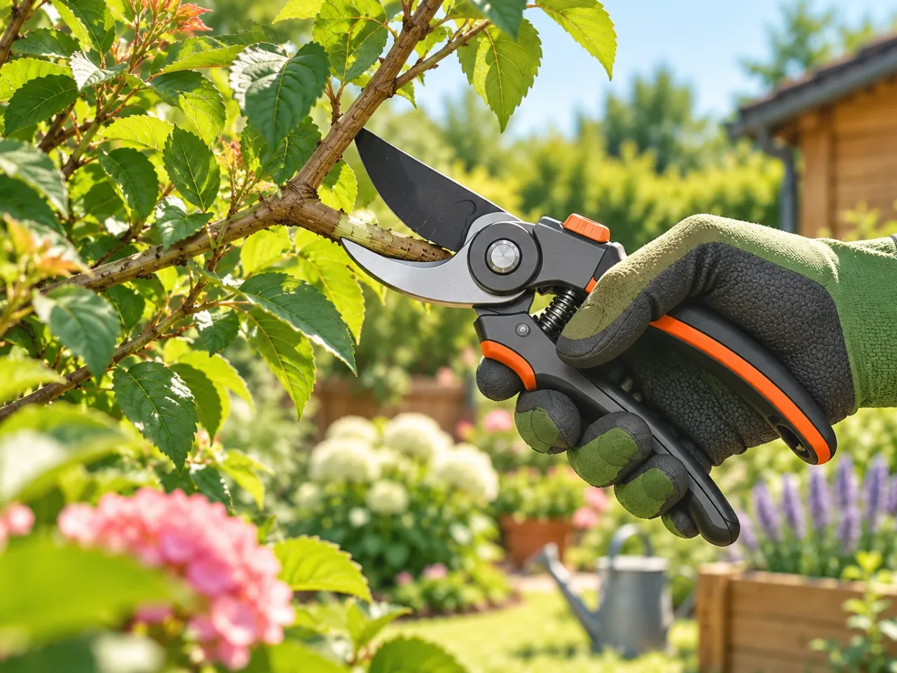 Illustration: Ergonomische Gartenschere